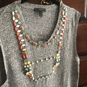 J Crew shirt embellished shirt